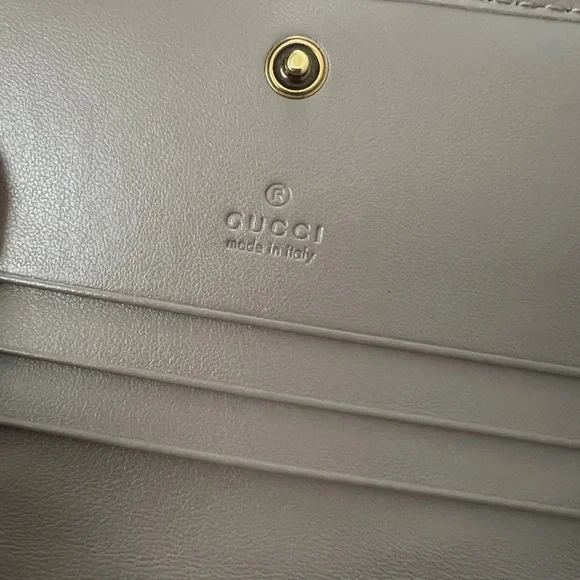 Gucci GG Matelasse Marmont Leather Chevron Card Case Wallet - Picture 10 of 12